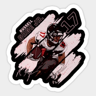 Russell e Jr. Tamba Bay Stripes Sticker